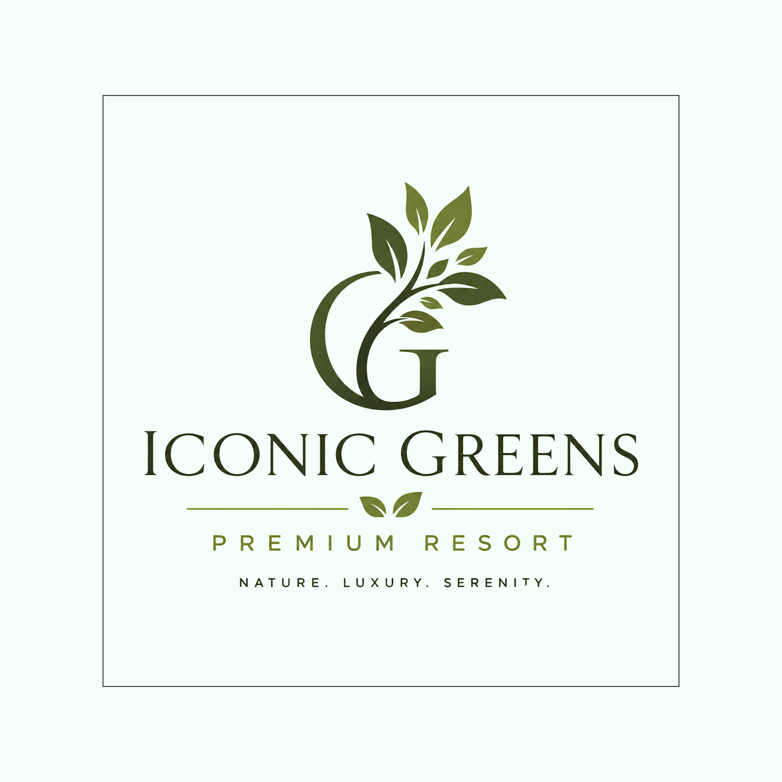 Iconic Green's Resort Logo